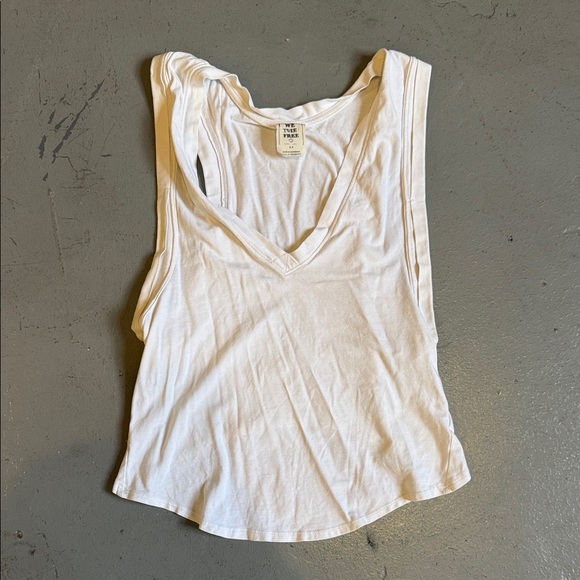 We The Free Tops - Free people deep v white tank top